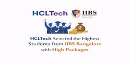 HCLTech Selected the Highest Students from IIBS Bangalore with High Packages